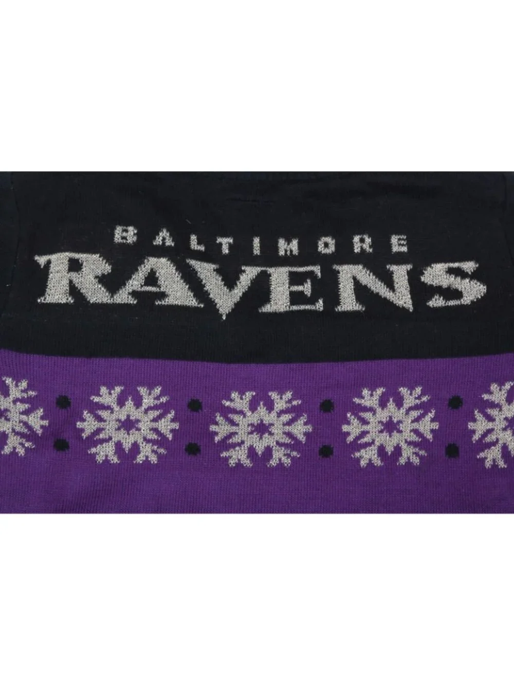 Adult NFL Baltimore Ravens Logo Ugly Christmas Sweater Lights Up sz M /476
